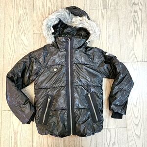 Kids winter Jacket, black, size S (8)